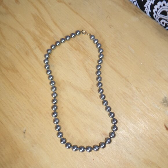 Vintage Jewelry - Vtg. Faux Silver Necklace